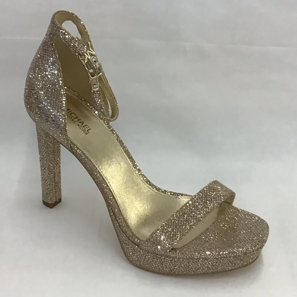 Michael Kors Margot Platform Glitter Size: 8 M 40F9MRHA1D